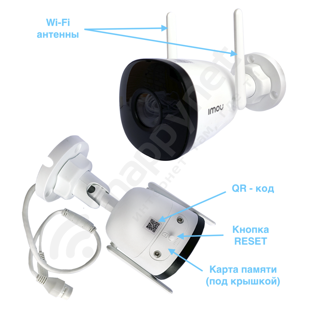 Уличная 2 Мп IP видеокамера Dahua Imou IPC-F22p, характеристики