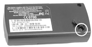 Pantech 190 разъем для 3G антенны