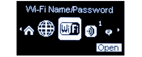 Рис. 5 Меню: Имя и пароль Wi-Fi