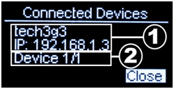 Рис. 8 Подключённые устройства по Wi-Fi Novatel 5510L
