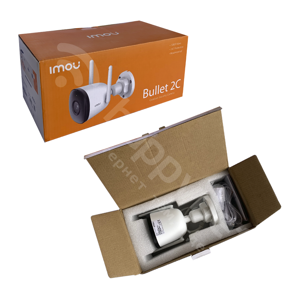 Уличная 2 Мп IP видеокамера Dahua Imou IPC-F22p, содержимое комплекта