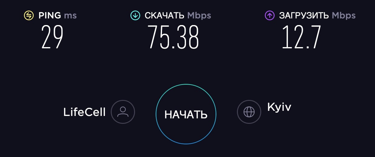 3G/4G Wi-Fi роутер Anteniti B535 измерение скорости